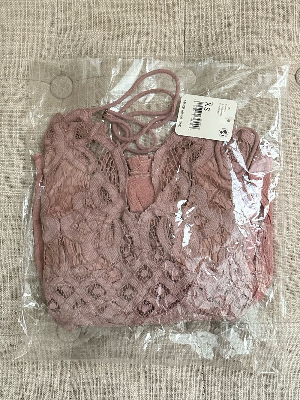 Free People Intimately Dusty Rose/ Mauve Adella Cami Size XS - Picture 3 of 5